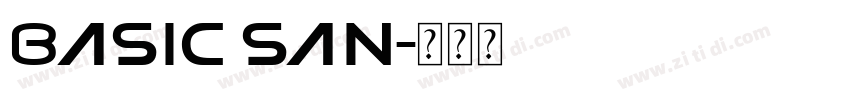 basic san字体转换